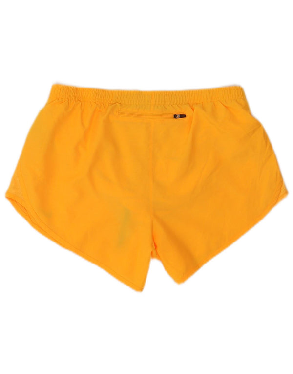 Nike Damen Dri Fit Sport Shorts UK 14 Mittelorange Polyester