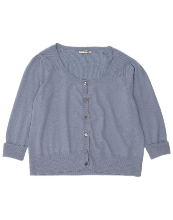 Marks & Spencer Damen-Cardigan-Pullover UK 22 3XL Blauer Kaschmir