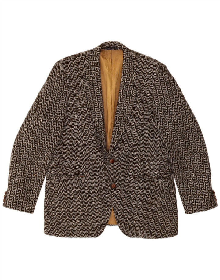 GERRARD MARLBORO Herren Donegal Tweed Blazer Jacke UK 38 Mittelbraun