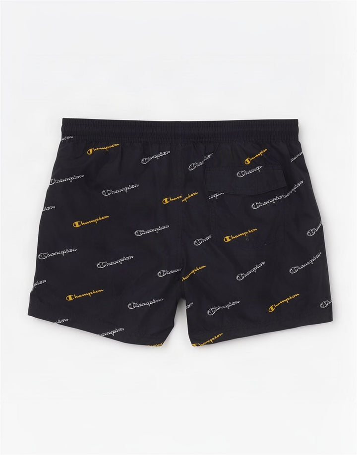 Champion Herren-Badeshorts mit Grafik, mittelgroß, Marineblau, Polyester