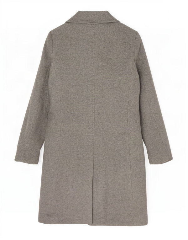 Max Mara Damenmantel UK 10 Small Graue Wolle