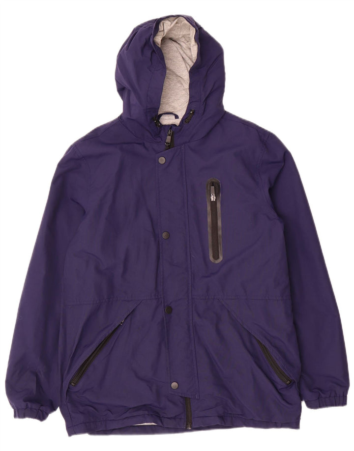 Marks & Spencer Jungen-Windjacke mit Kapuze, 14–15 Jahre, Marineblau