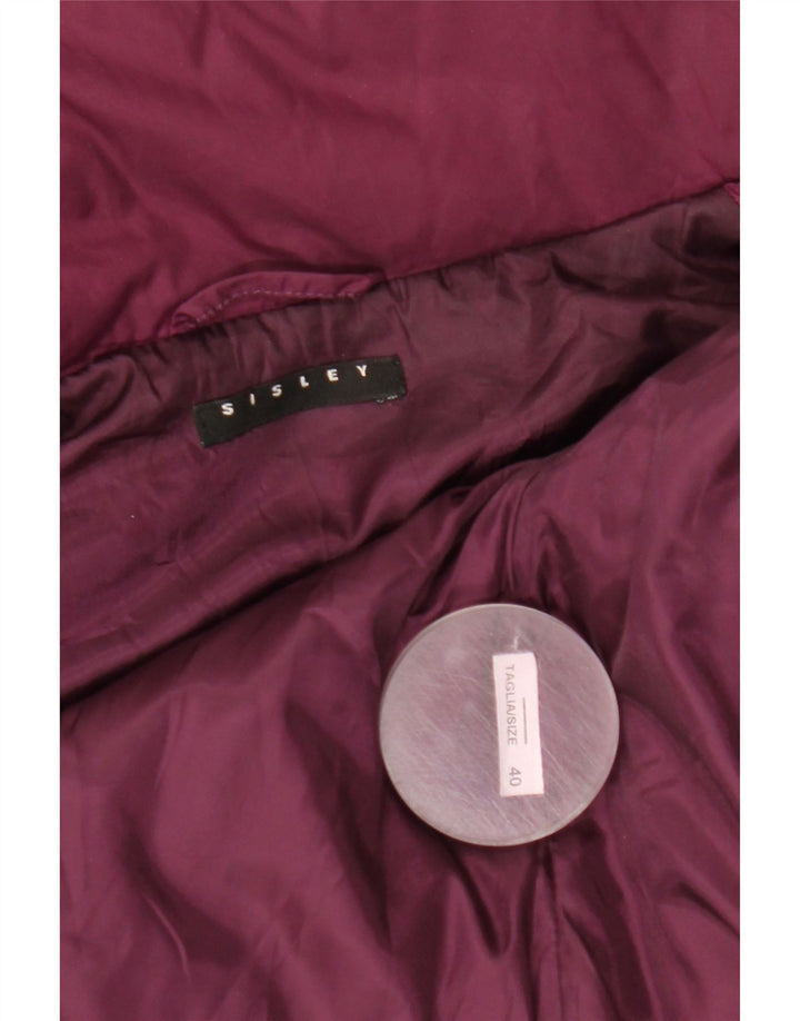 Sisley Damen Wattierte Jacke IT 40 Small Lila