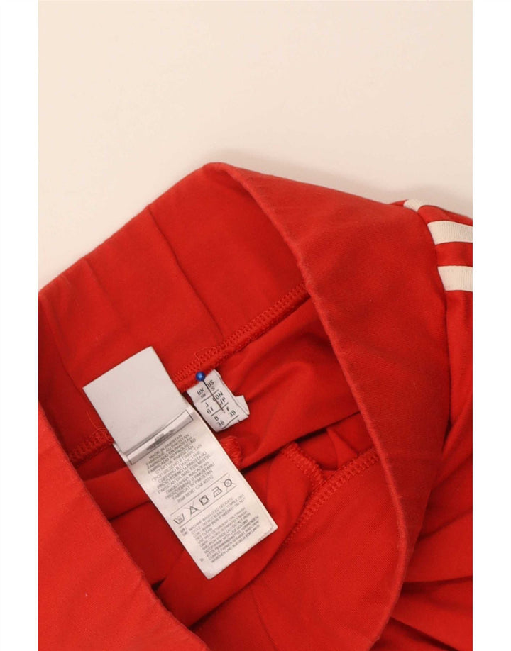 Adidas Damen Leggings UK 10 Small Rot Elastan