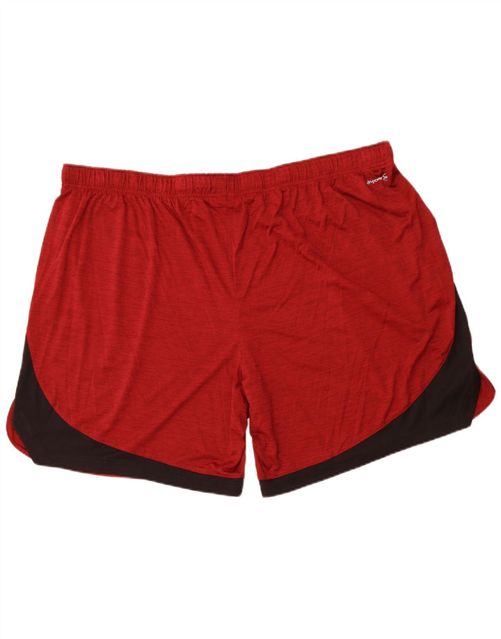 RUSSELL ATHLETIC Herren Dri-Power Sport Shorts 3XL Rot Farbblock