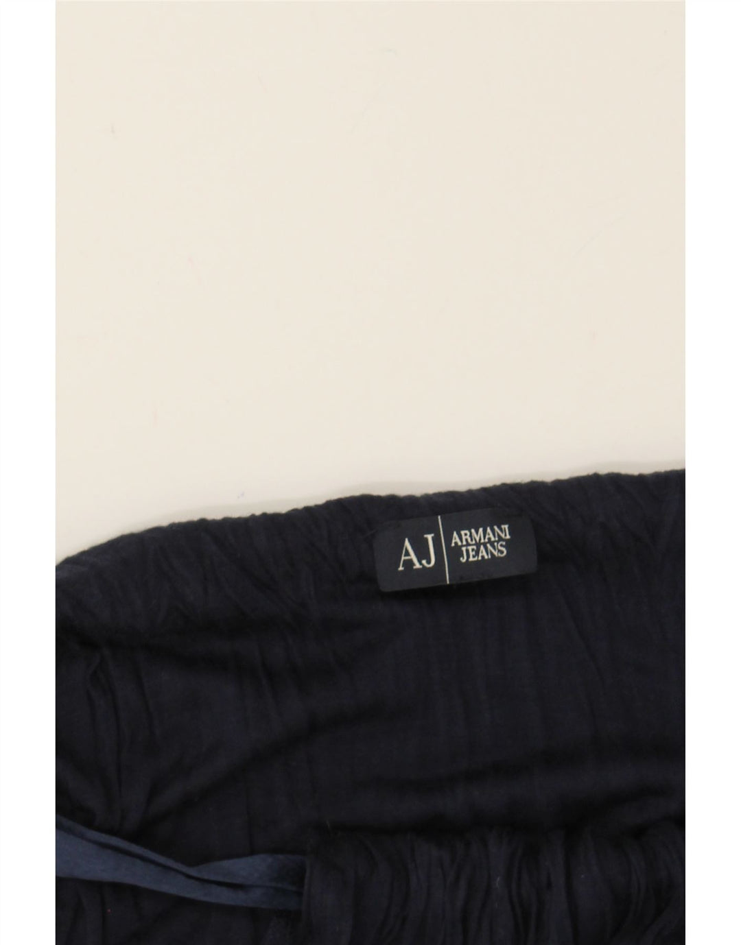 ARMANI JEANS Womens Halter Top UK 18 XL Navy Blue Vintage Armani Jeans and Second-Hand Armani Jeans from Messina Hembry 