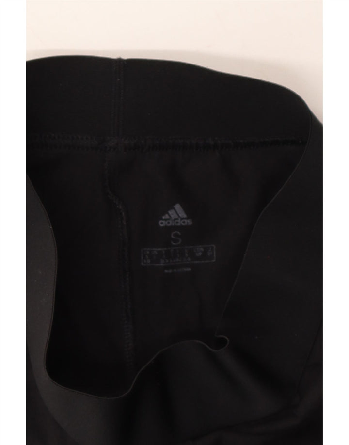 ADIDAS Womens Leggings UK 8/10  Small Black Cotton Vintage Adidas and Second-Hand Adidas from Messina Hembry 