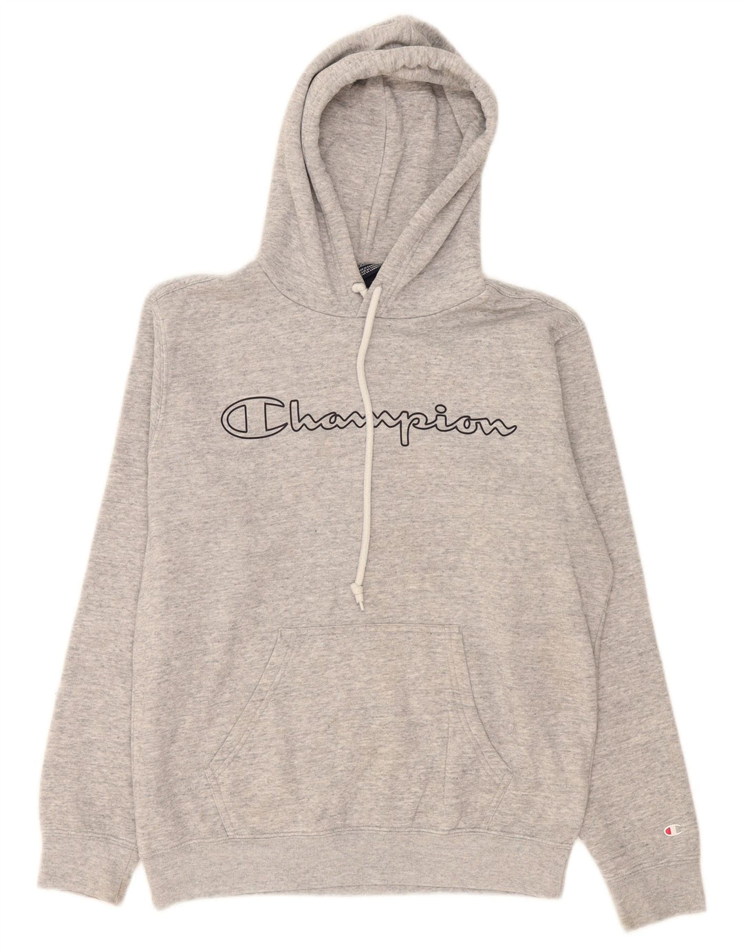 Champion Herren-Kapuzenpullover mit Grafik, mittelgrau gesprenkelte Baumwolle
