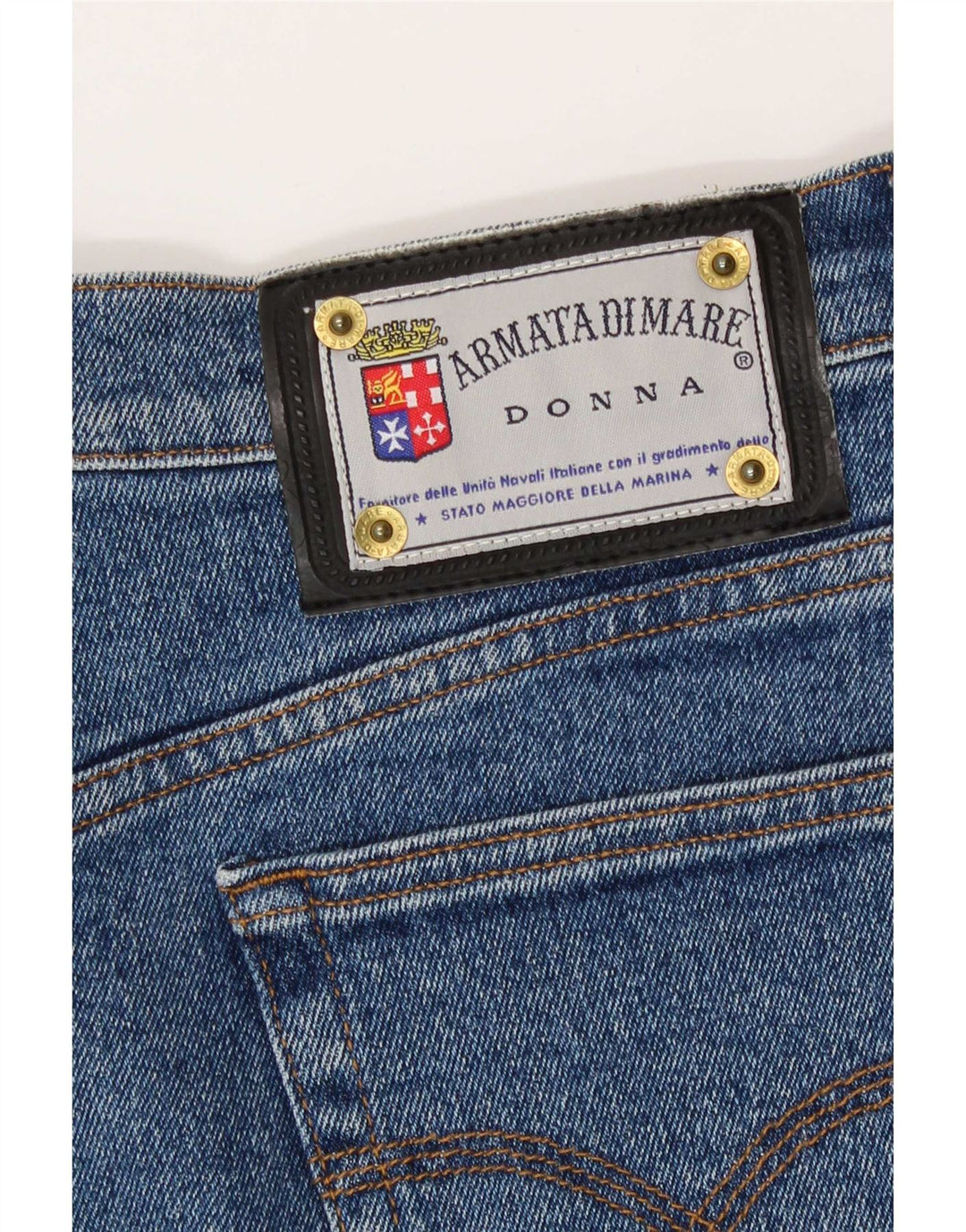 Armata Di Mare Damen Jeansrock W32 Large Blau