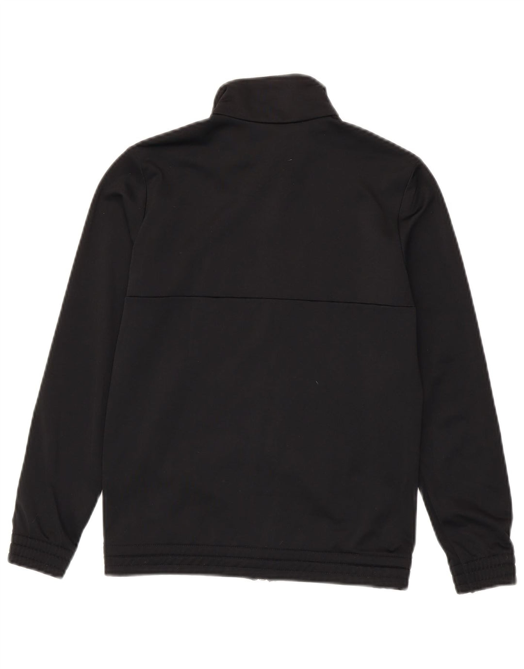 Adidas Jungen-Trainingsanzug-Top-Jacke, 10–11 Jahre, schwarzes Colourblock-Polyester