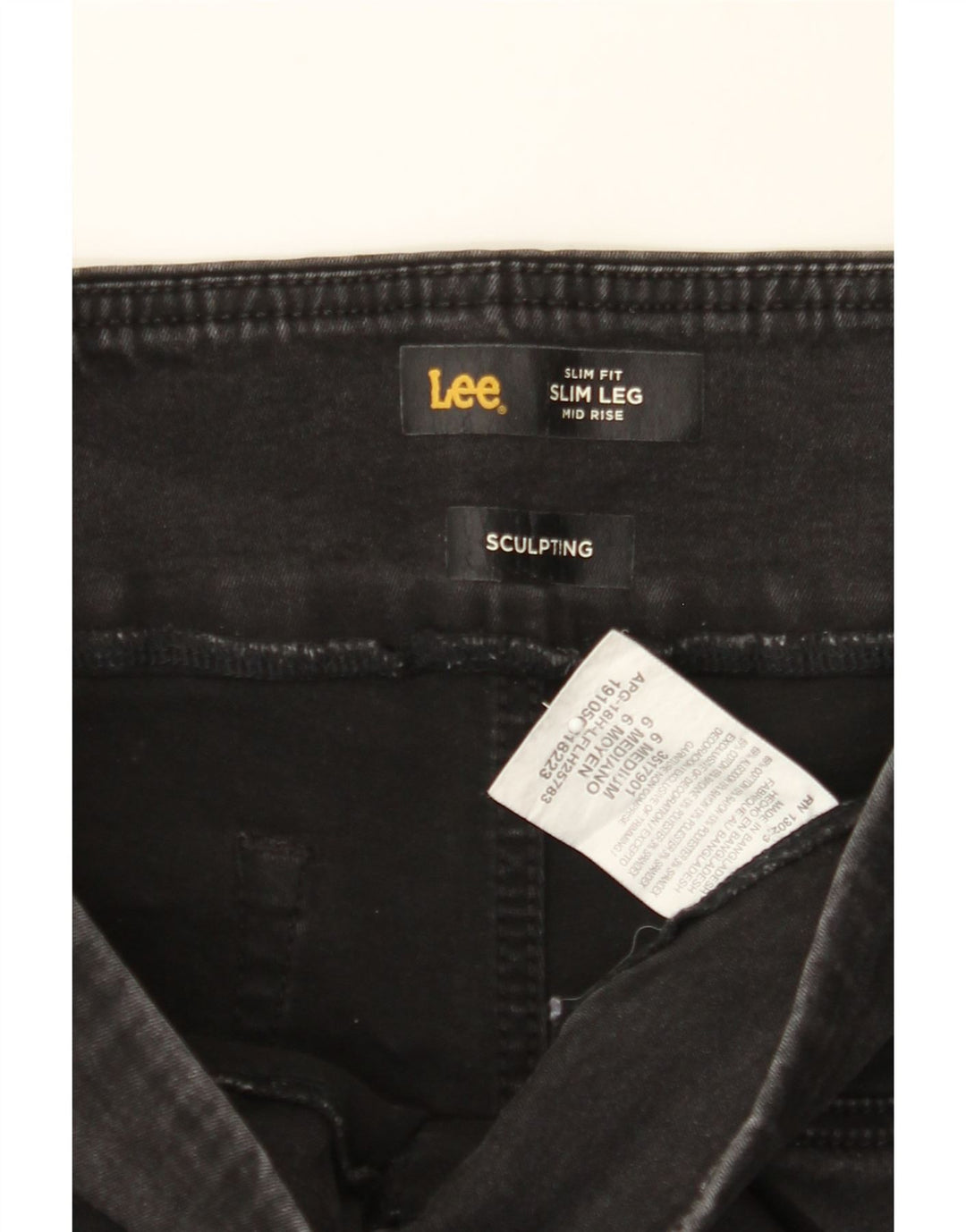 LEE Womens Sculpting Mid Rise Legging Slim Jeans US 6 Medium W28 L30 Grey Vintage Lee and Second-Hand Lee from Messina Hembry 