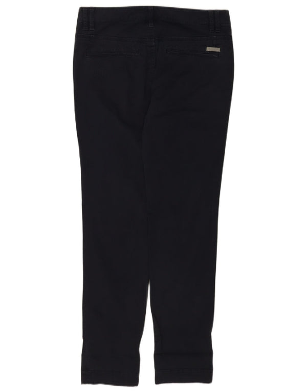 Calvin Klein Damen Slim Chinohose W29 L31 Marineblaue Baumwolle