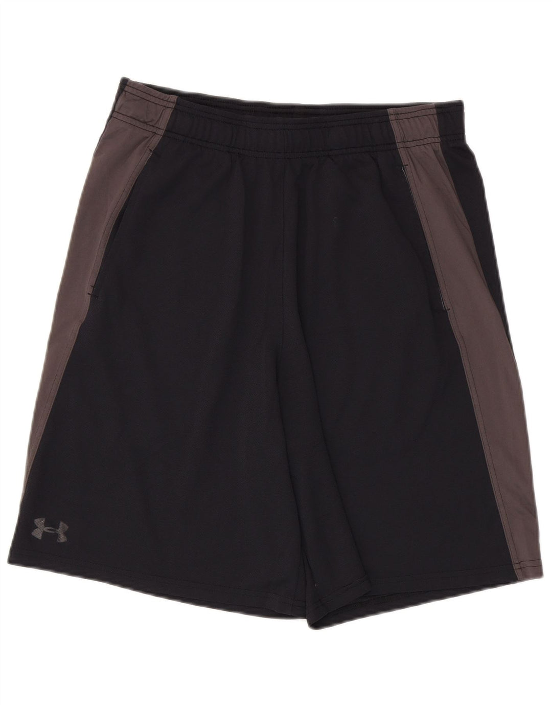 UNDER ARMOUR Herren-Sportshorts, Größe L, Schwarz, Farbblock