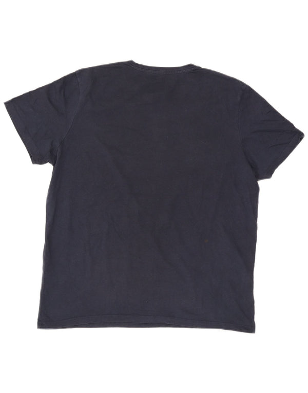 Jack & Jones Herren T-Shirt Top XL Marineblau Baumwolle
