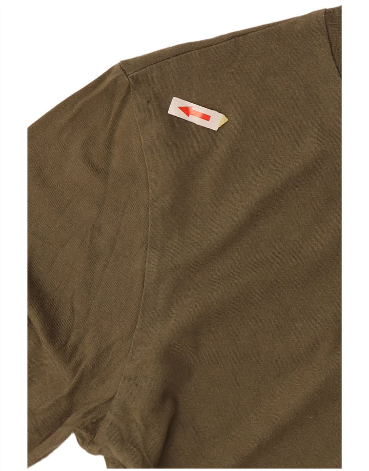 JACK & JONES Herren Top Langarm XS Khaki Baumwolle