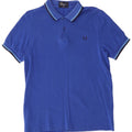 Fred Perry Herren Slim Fit Poloshirt Mittelblaue Baumwolle