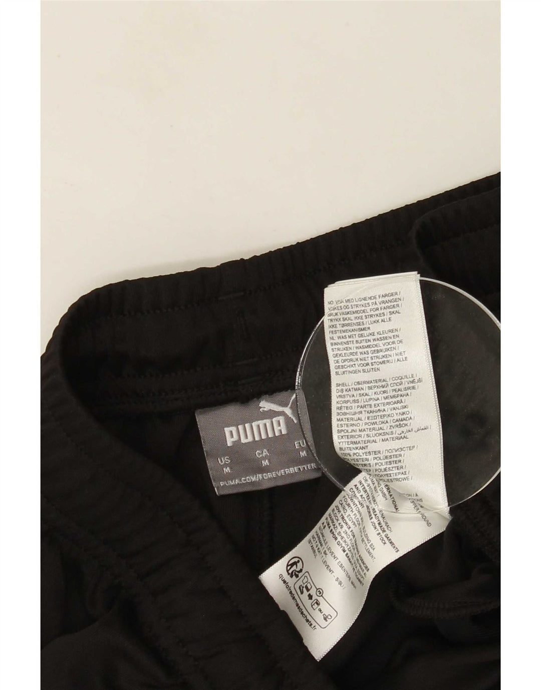 Puma Herren-Trainingshose, Mittelschwarzes Farbblock-Polyester