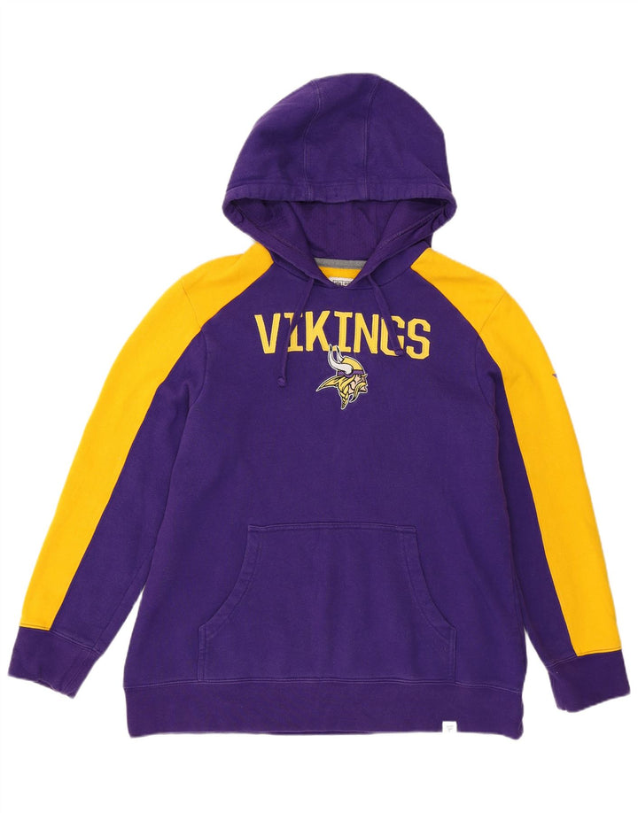NFL Boys Vikings Kapuzenpullover, 13–14 Jahre, groß, lila, Farbblock