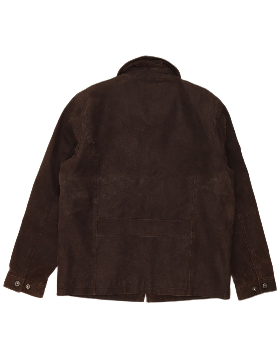 Tom Tailor Herren Lederjacke UK 40 Large Braun