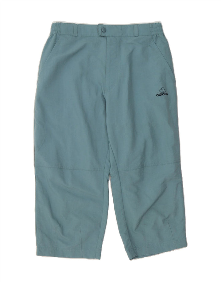 ADIDAS Mens Straight Capri Trousers W30 L19 Blue Polyamide Vintage Adidas and Second-Hand Adidas from Messina Hembry 