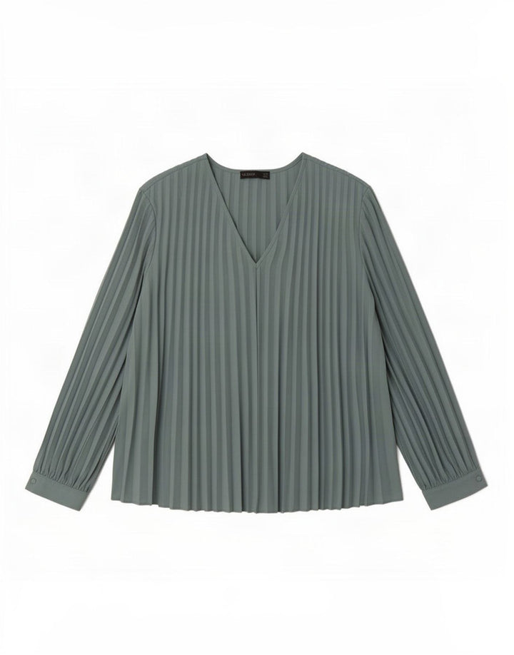 Marks & Spencer Damen Autograph Langarm-Blusenoberteil UK 16 Large Blau