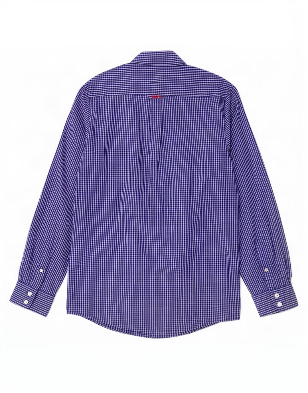 Crew Clothing Herren-Hemd mit klassischer Passform, mittelblau, kariert, Baumwolle