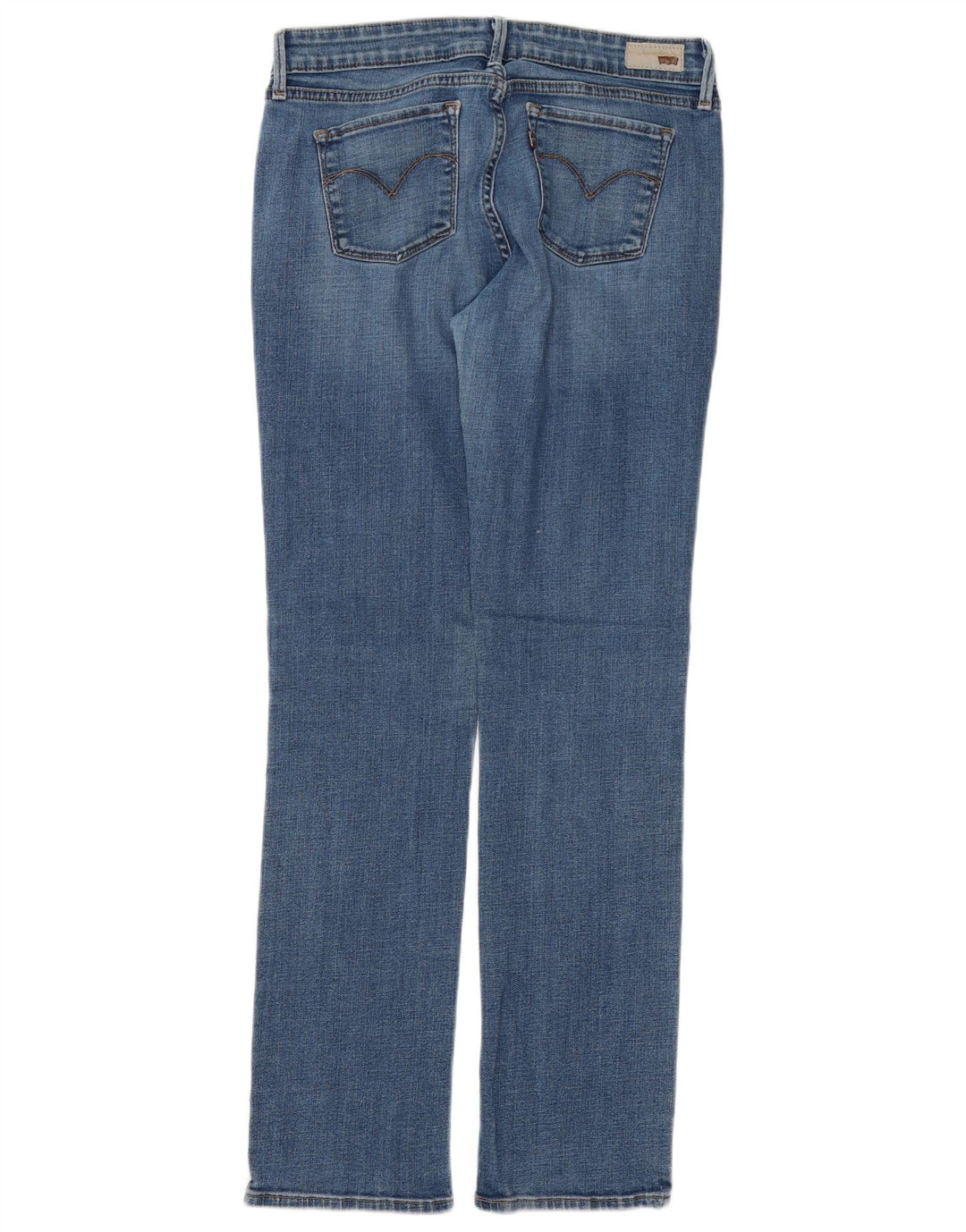 LEVI'S Damen Slight Curve Straight Jeans US 10 Large W32 L32 Blau