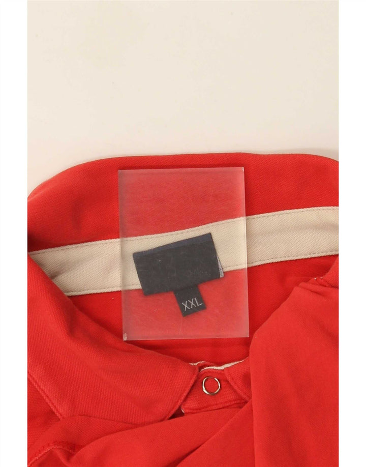 Trussardi Herren-Poloshirt 2XL aus roter Baumwolle