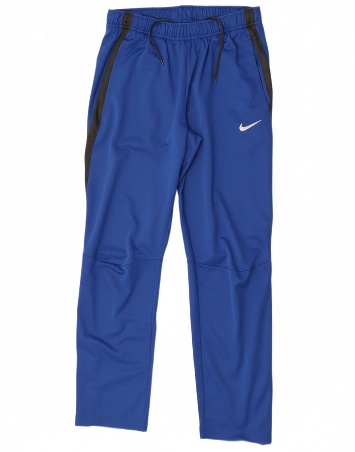 Nike Herren-Trainingshose, Größe S, Blau, Farbblock
