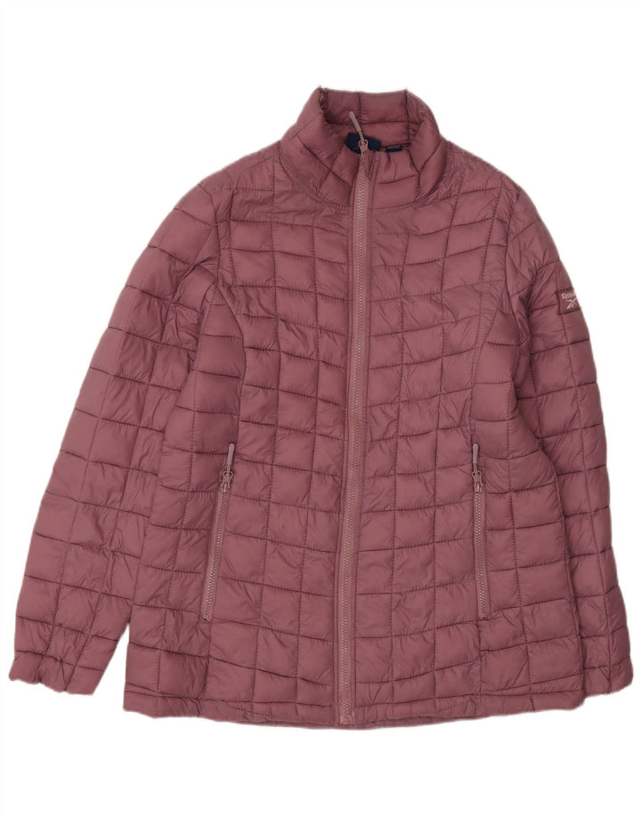 Reebok Damen Wattierte Jacke UK 14 Medium Maroon Polyester
