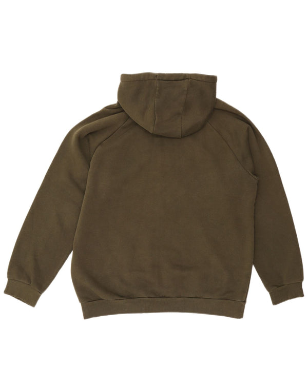 Adidas Herren Kapuzenpullover mit Grafik, groß, Khaki, Baumwolle
