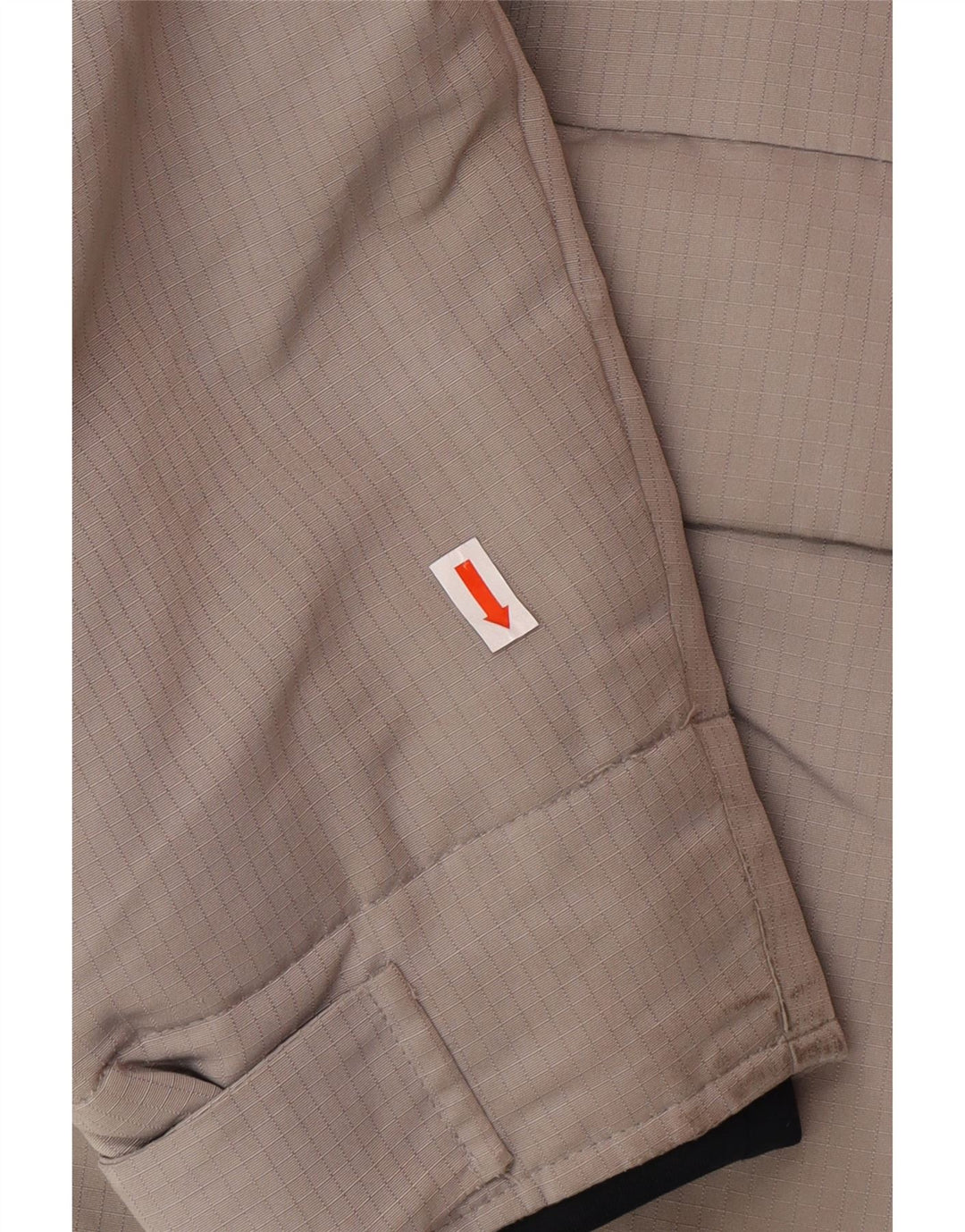 HOLLISTER Wattierte Herrenjacke mit Kapuze, UK 40, großes graues Polyester