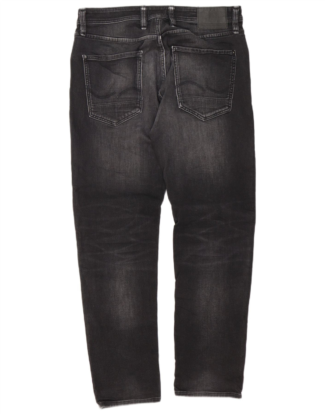 Jack & Jones Herren Mike Straight Jeans W34 L32 Graue Baumwolle