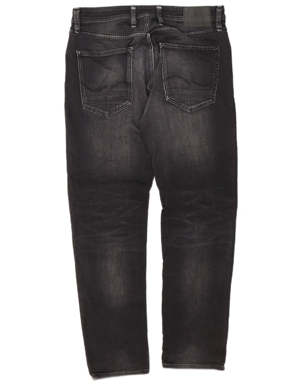 Jack & Jones Herren Mike Straight Jeans W34 L32 Graue Baumwolle