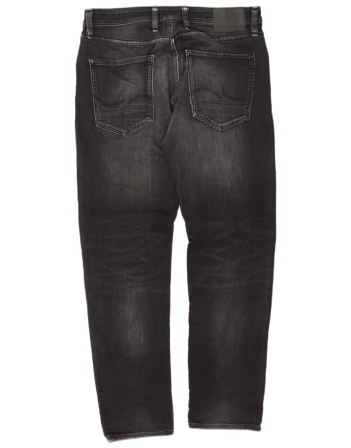 Jack & Jones Herren Mike Straight Jeans W34 L32 Graue Baumwolle