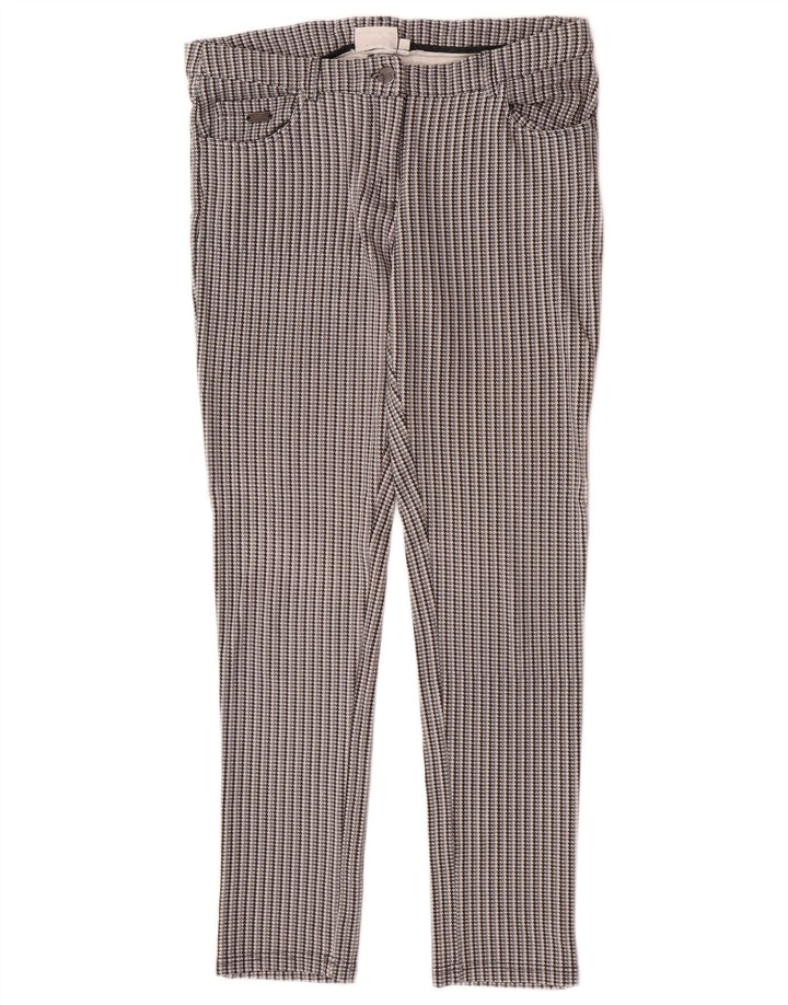 Ellesse Slim-Freizeithose für Damen, mittelgroß, W30, L28, graue Hahnentritt-Viskose