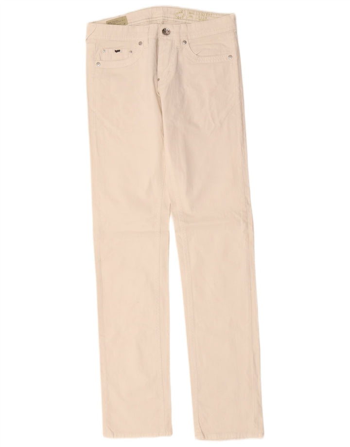 Gas Damen Albert Slim Jeans W29 L34 Weiße Baumwolle