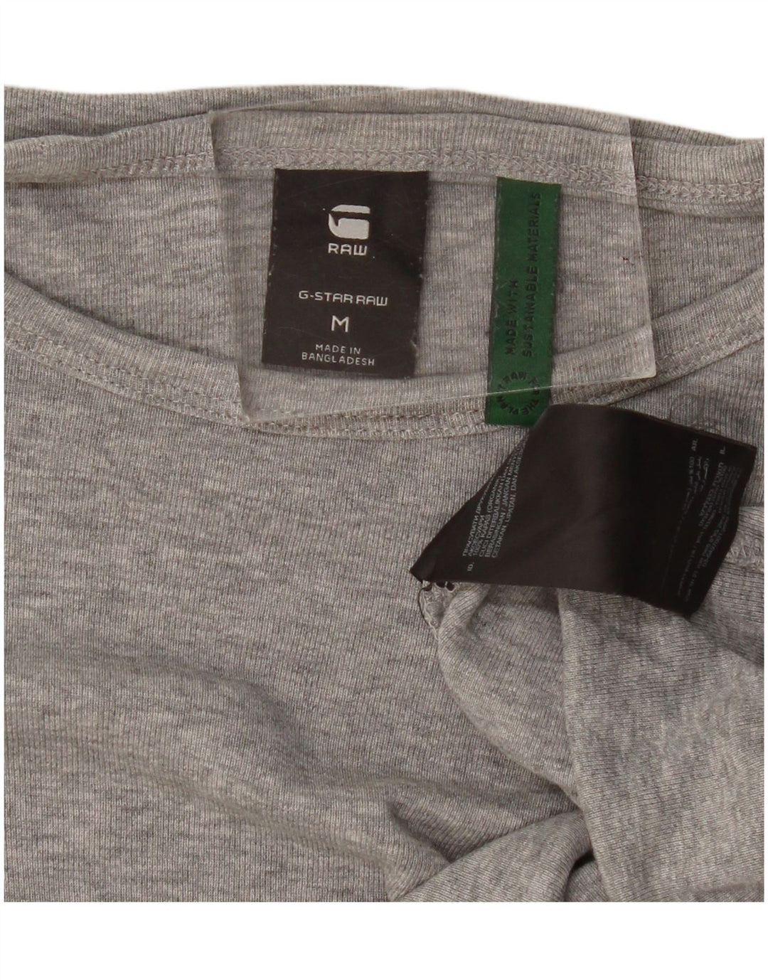 G-Star Herren T-Shirt-Oberteil aus mittelgrau gesprenkelter Baumwolle