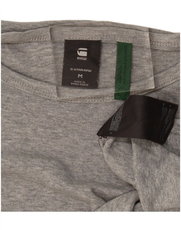 G-Star Herren T-Shirt-Oberteil aus mittelgrau gesprenkelter Baumwolle