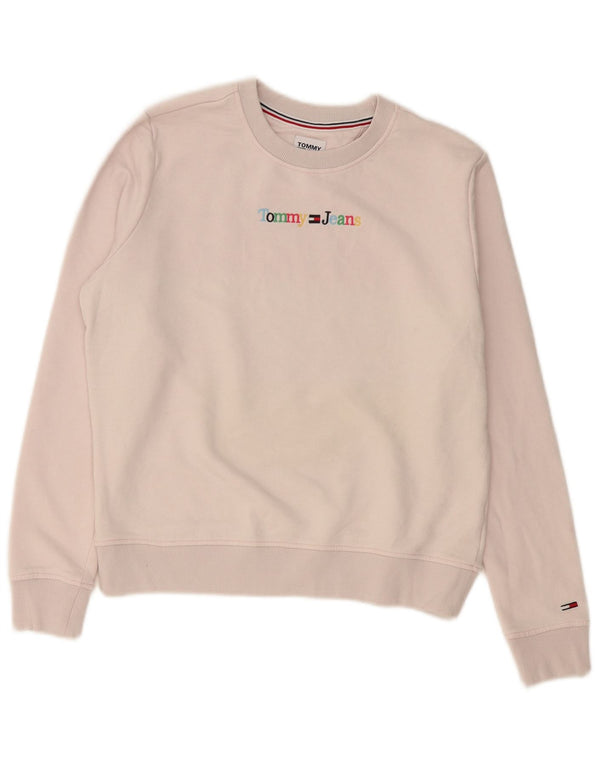 Tommy Hilfiger Damen-Sweatshirt mit Grafik, übergroß, Gr. 10, Rosa