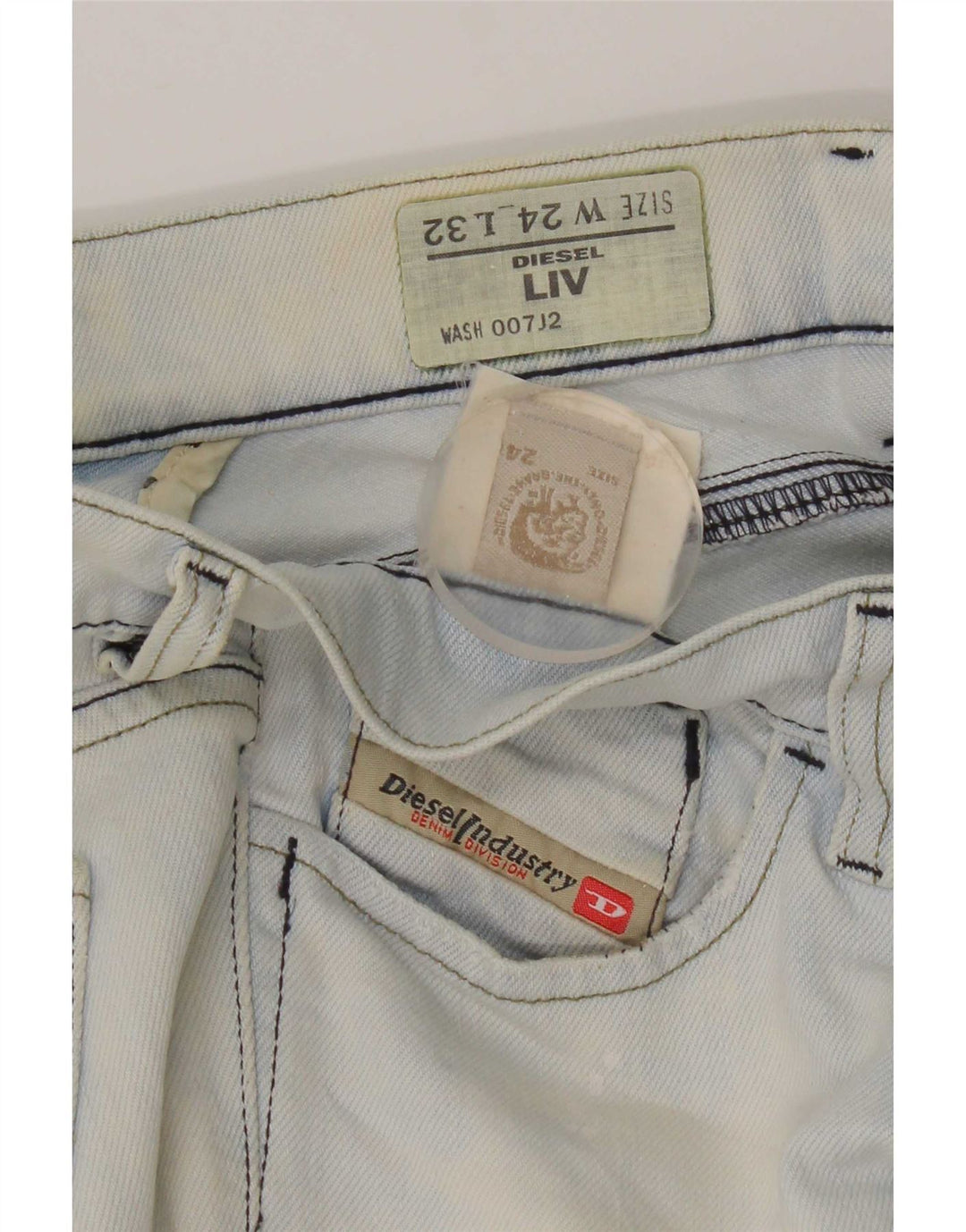 Diesel Damen Liv Slim Jeans W24 L32 Blau
