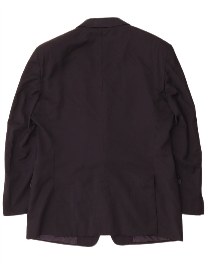 Valentino Herren 2-Knopf-Blazerjacke IT 52 XL Marineblaue Wolle