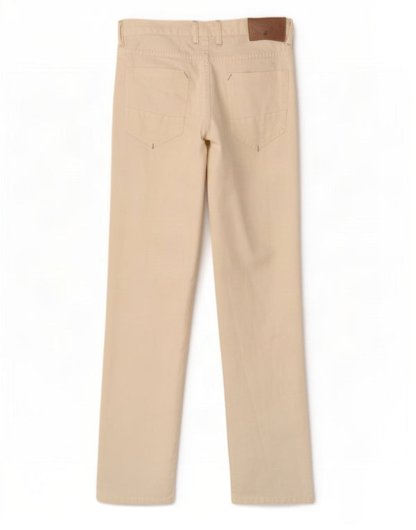 Zara Mens Straight Jeans EU 40 Medium W30 L34 White Cotton