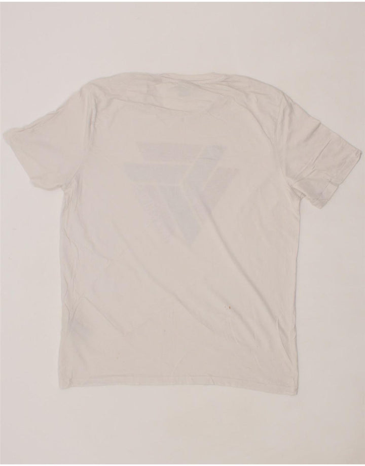 JACK & JONES Mens Graphic T-Shirt Top 2XL White Cotton Vintage Jack & Jones and Second-Hand Jack & Jones from Messina Hembry 