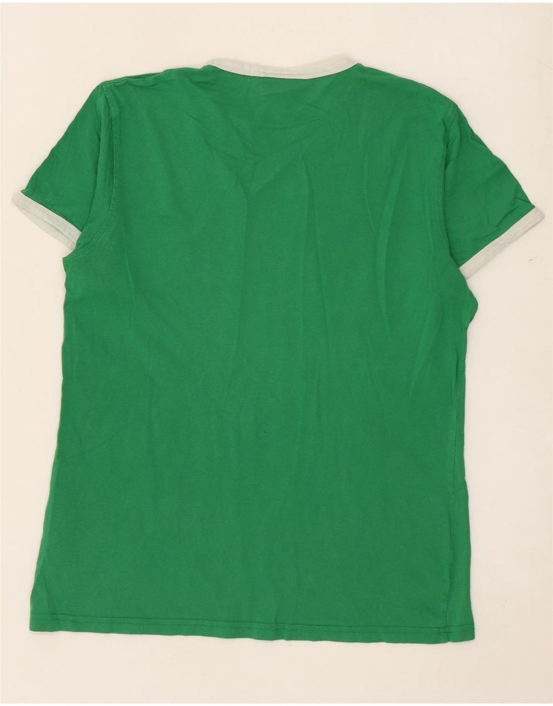 Schott Herren-T-Shirt mit Grafik, mittelgrüne Baumwolle