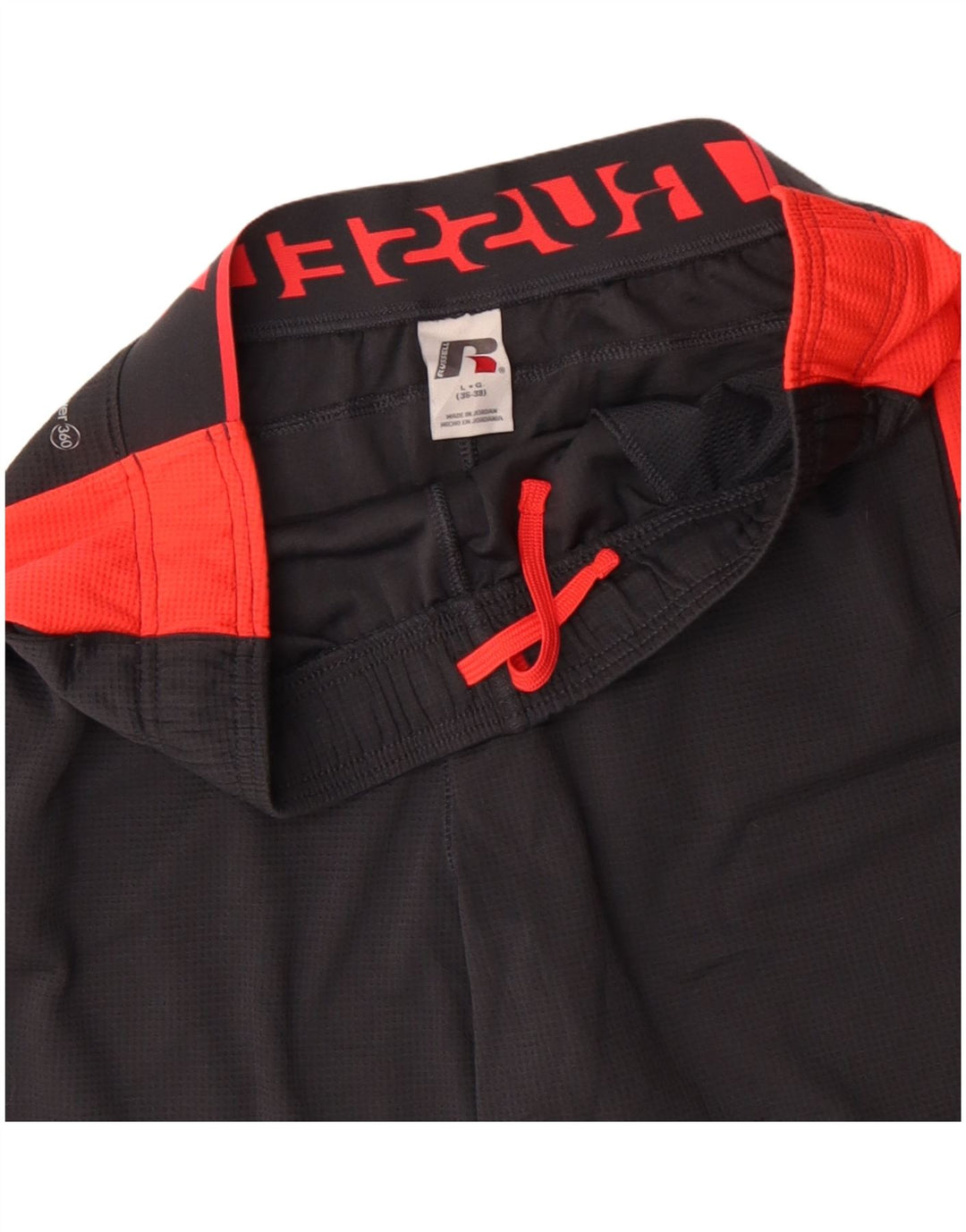 RUSSELL ATHLETIC Herren-Sportshorts mit Grafik, Größe L, Grau, Farbblock