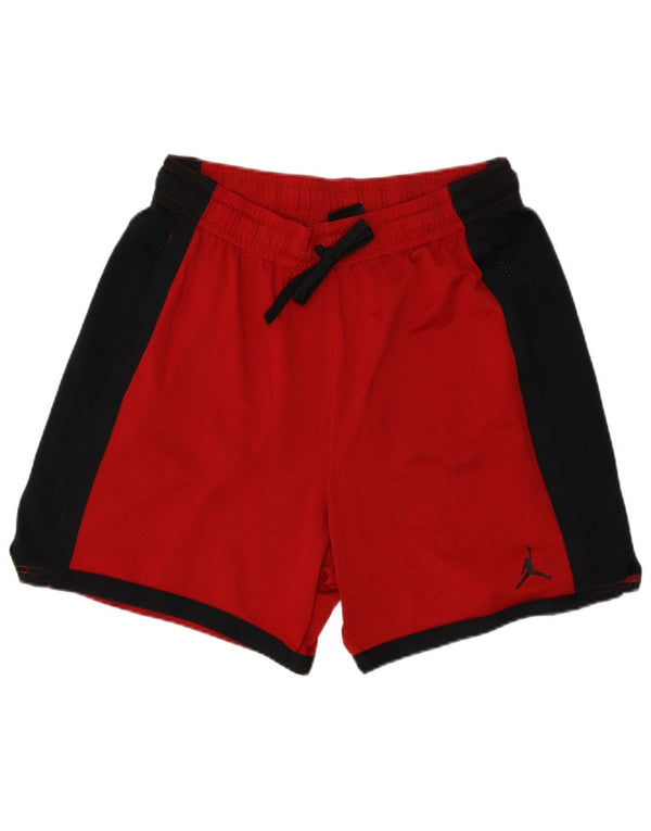 Jordan Herren-Sportshorts XL, rotes Farbblock-Polyester