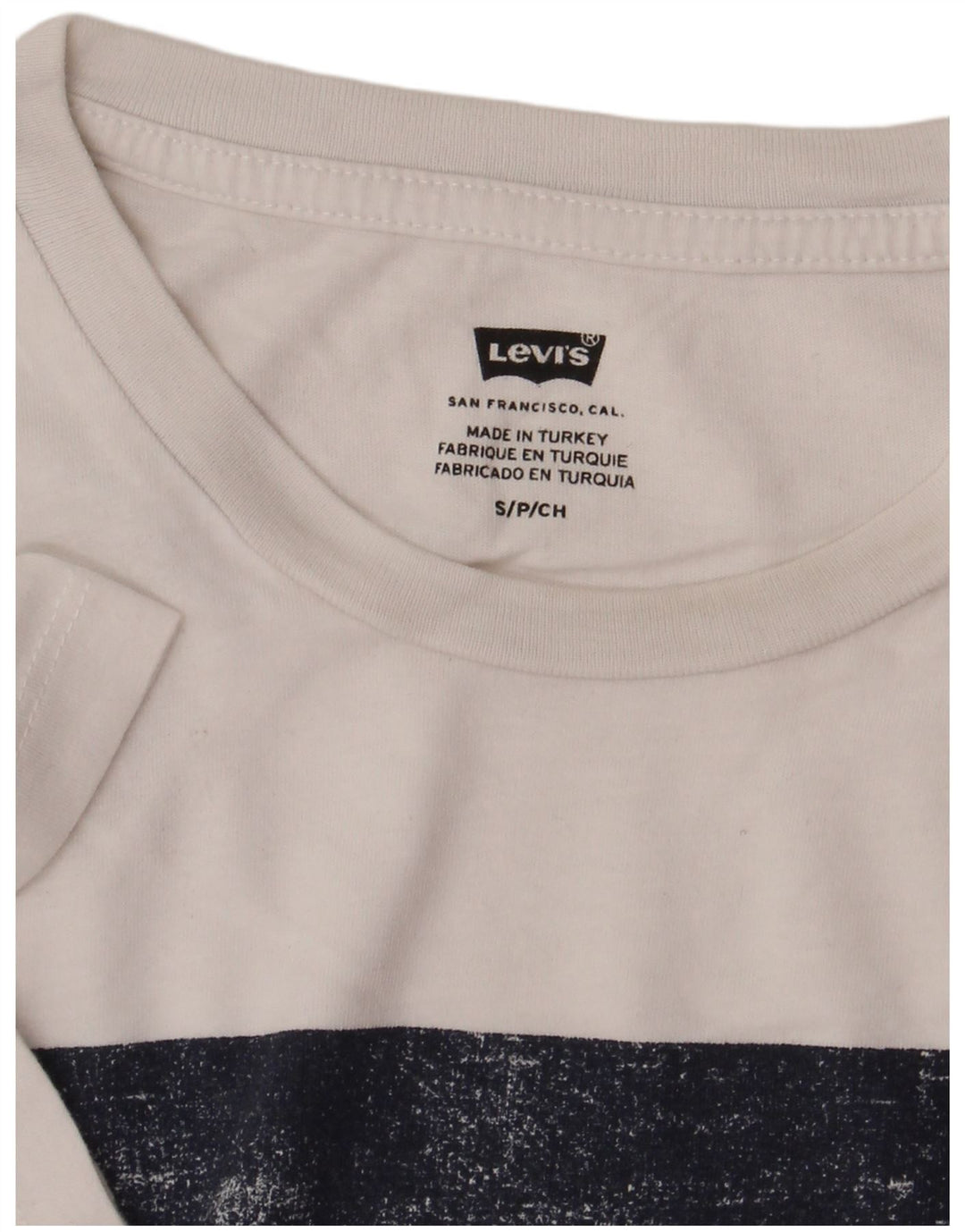 Levi's Herren-T-Shirt mit Grafik, Größe S, Weiß