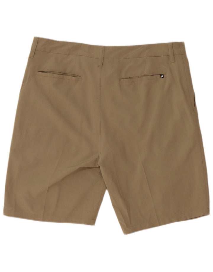 Hurley Herren Chino-Shorts W34 Large Khaki Polyester