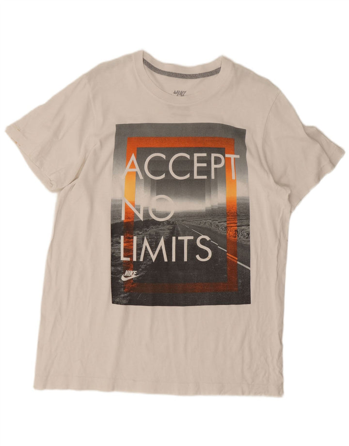 Nike Herren-T-Shirt mit Grafik, Größe L, Weiß